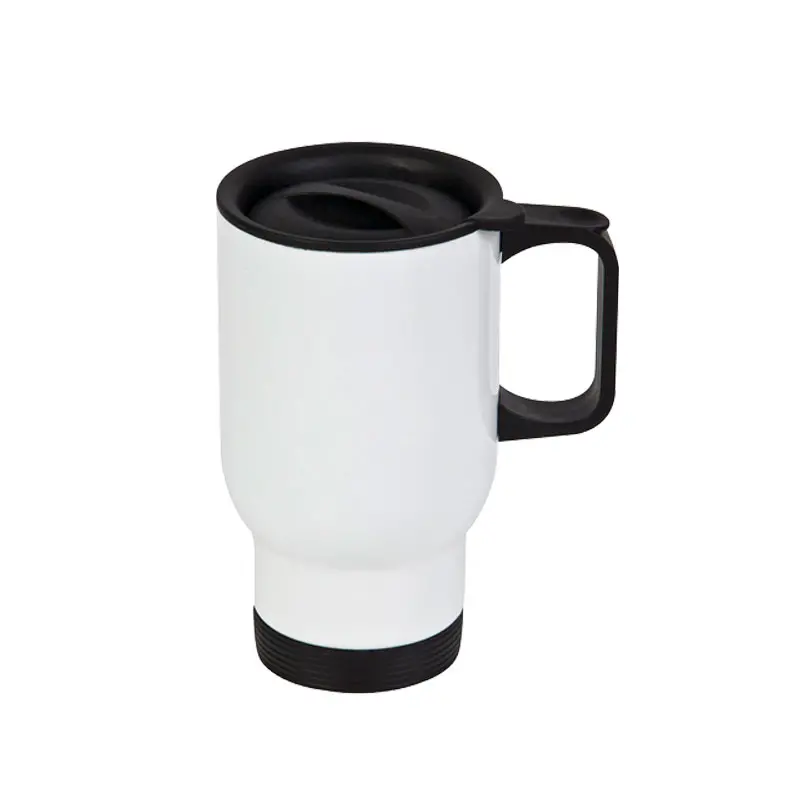 Termo personalizado 14oz blanco de acero inoxidable termo personalizado 14oz acero inoxidable blanco sublimación con diseño