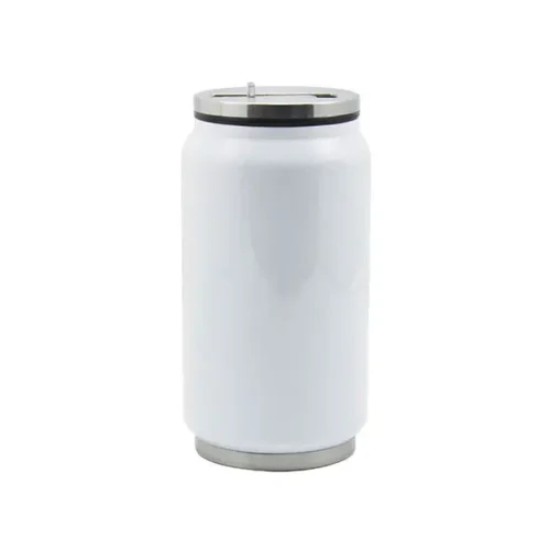 lata térmica personalizada 12oz tipo cola acero inoxidable blanco sublimación