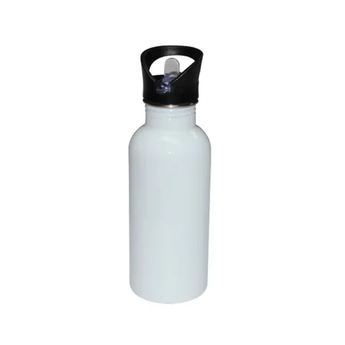 botella de agua personalizada 600ml acero inoxidable con sorbete y tapa sublimación