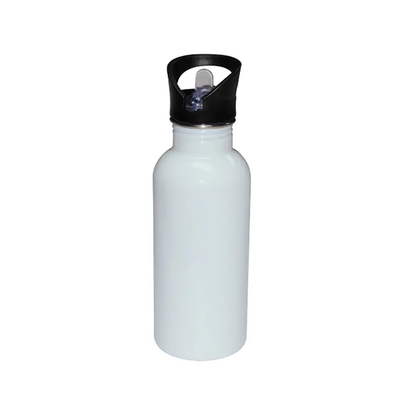 Botella personalizada 600ml acero inoxidable con sorbete botella de agua personalizada 600ml acero inoxidable con sorbete y tapa sublimación