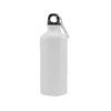 botella de agua personalizada 600ml aluminio blanco sublimación con diseño
