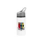 botella de agua personalizada 650ml aluminio blanco sublimación con diseño