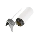 botella de agua personalizada 650ml aluminio blanco sublimación con diseño