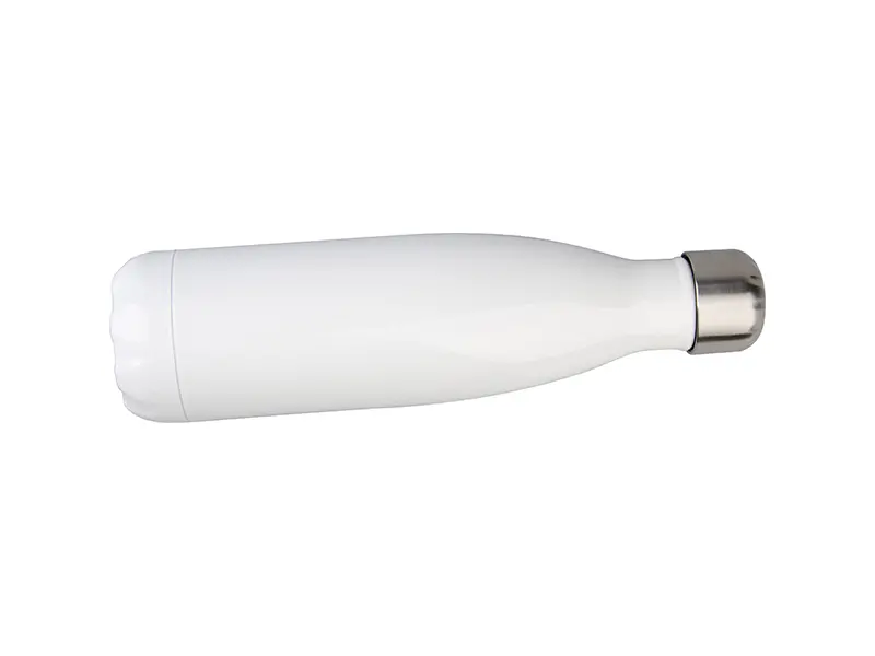 botella térmica personalizada 17oz acero inoxidable blanco con sublimación