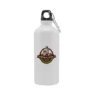 botella de agua personalizada 600ml aluminio blanco sublimación con diseño