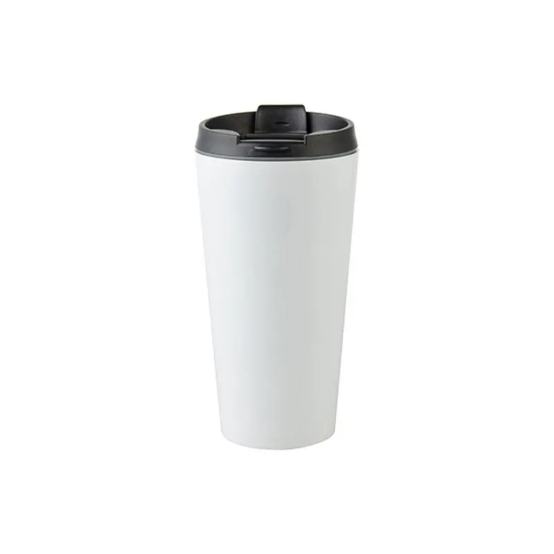 Termo personalizado 16oz acero inoxidable blanco termo personalizado 16oz acero blanco con tapa sencilla sublimación