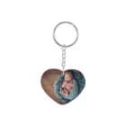 llavero personalizado corazón plástico sublimación con foto o diseño