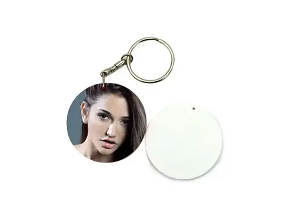 llavero personalizado redondo 39mm plástico sublimación con diseño personalizado