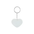 llavero personalizado corazón plástico sublimación con foto o diseño