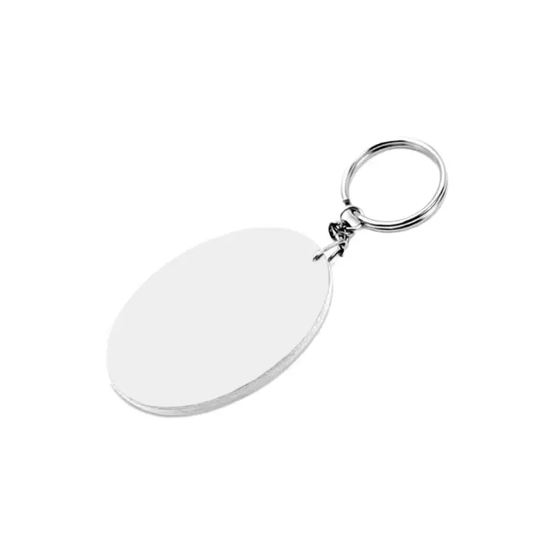 Llavero ovalado personalizado grande para sublimación llavero personalizado ovalado 48x68mm plástico sublimación con diseño