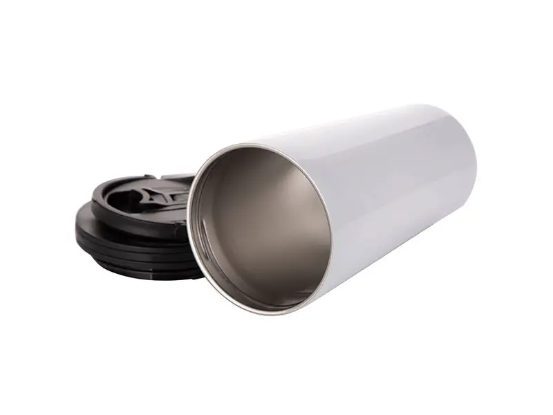 termo personalizado 16oz acero blanco con tapa de seguridad sublimación