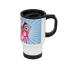 termo personalizado 14oz acero inoxidable blanco sublimación con diseño
