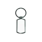 llavero de metal rectangular esquinas redondeadas personalizado sublimación con logo o foto